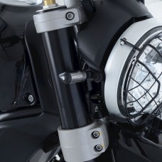 R&G Racing Front Indicator Adapters (Use with Micro Indicators) for the Ducati Scrambler 1100 '18-'22 / Scrambler Desert Sled '17-'22